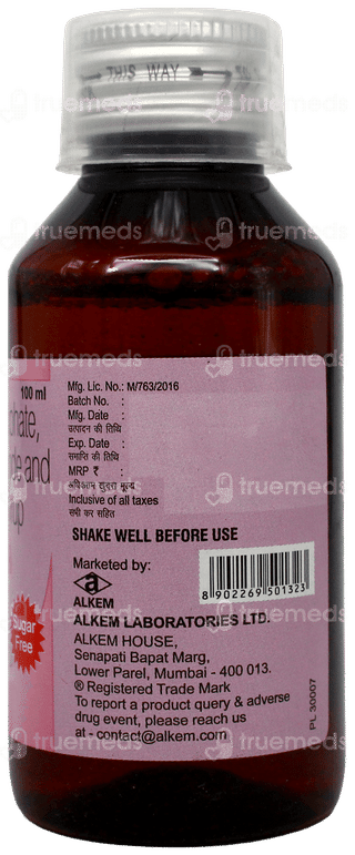 Indikof Ls Sugar Free Syrup 100Ml